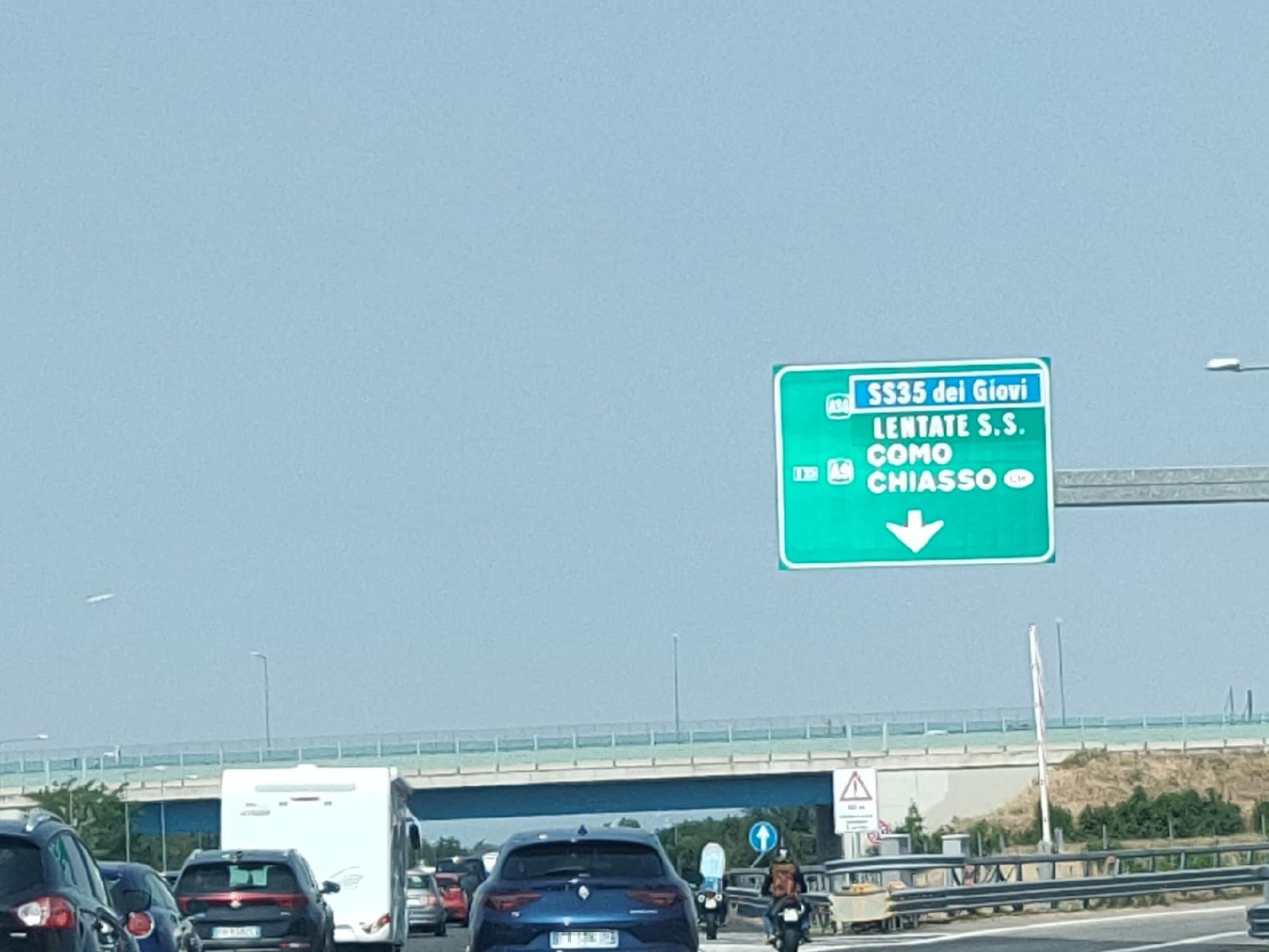 Incidente coda A8 Busto-Gallarate