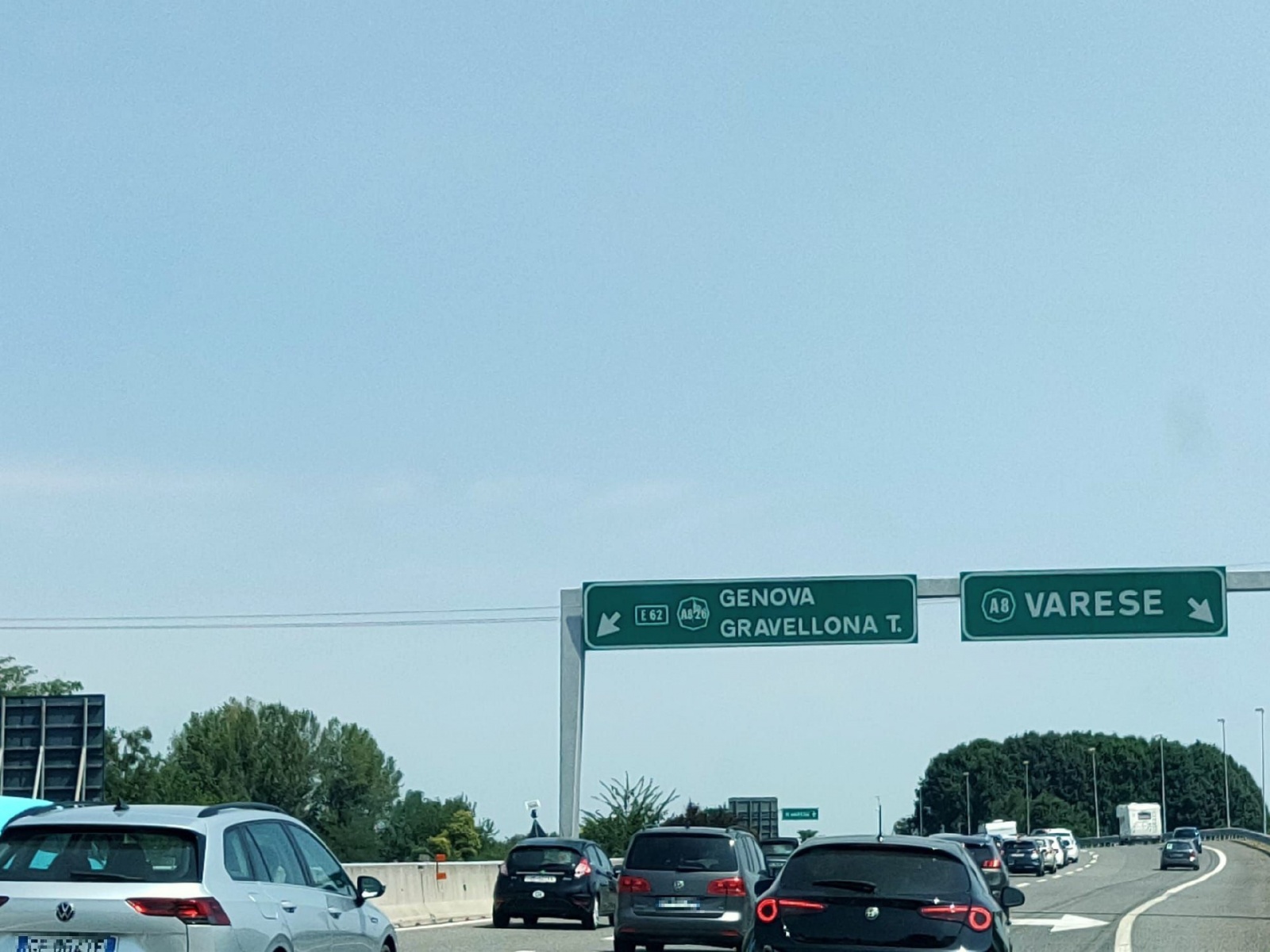 Incidente coda A8 Busto-Gallarate