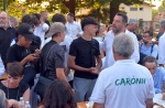 CARONNO VARESINO MATTEO SALVINI INCONTRA I SINDACI LEGHISTI ALLA FESTA DELLA LEGA