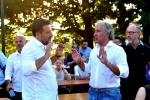 CARONNO VARESINO MATTEO SALVINI INCONTRA I SINDACI LEGHISTI ALLA FESTA DELLA LEGA
