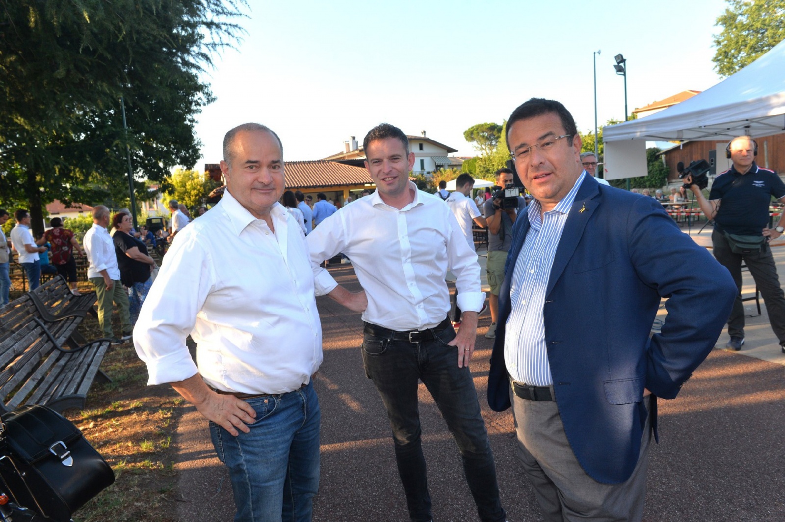 CARONNO VARESINO MATTEO SALVINI INCONTRA I SINDACI LEGHISTI ALLA FESTA DELLA LEGA