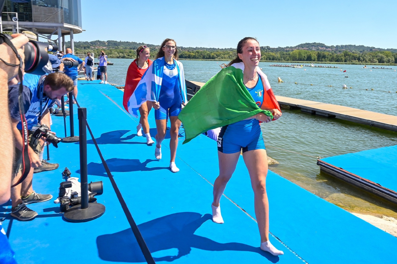 VARESE FINALI A MONDIALI CANOTTAGGIO 2022 UNDER 19 E PREMIAZIONI NELLA FOTO SINGOLO FEMMINILE CON AURORA SPIRITO