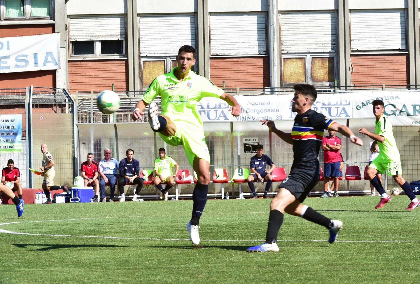 BORGOSESIA PRO PATRIA VERBANIA CALCIO NELLA FOTO PARKER