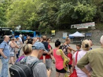 CAMPO DEI FIORI FESTA DELLA MONTAGNA 2022 CON GLI ALPINI AL GRAND HOTEL NELLA FOTO NAVETTA AUTOLINEE VARESINE PER CAMPO DEI FIORI