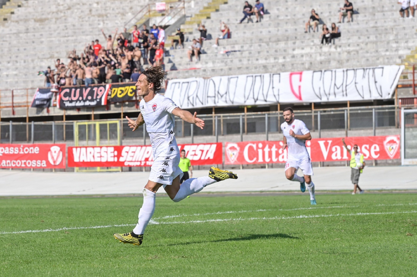 VARESE CALCIO SERIE D CITTA’ DI VARESE VS. ALCIONE MILANO NELLA FOTO ESULTANZA VARESE FERRARIO CARLO EMANUELE