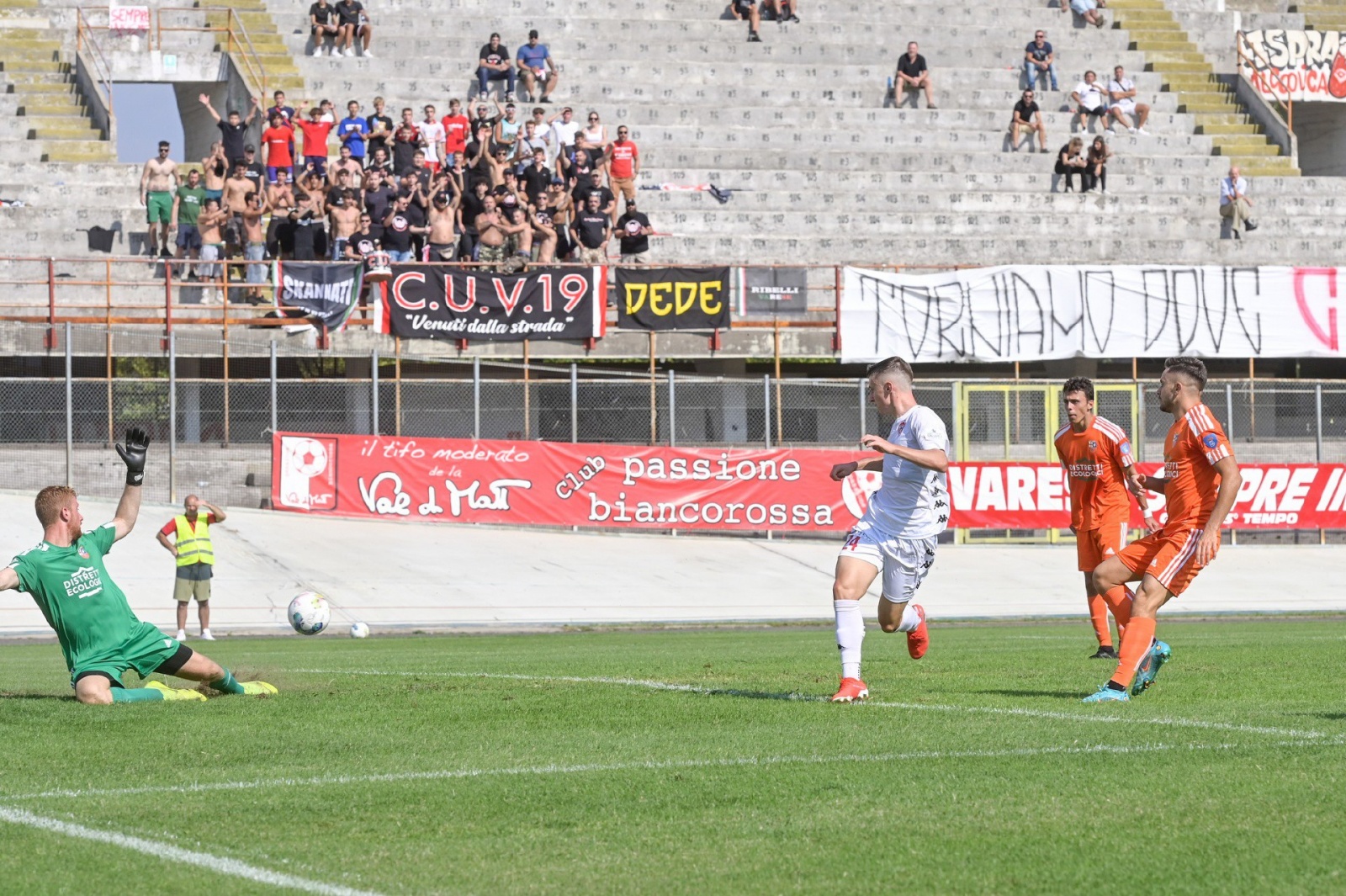 VARESE CALCIO SERIE D CITTA’ DI VARESE VS. ALCIONE MILANO NELLA FOTO GOL DI FOSCHIANI GIOVANNI
