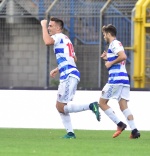 BUSTO ARSIZIO PRO PATRIA ARZIGNANO CALCIO NELLA FOTO ESULTANZA LOMBARDONI