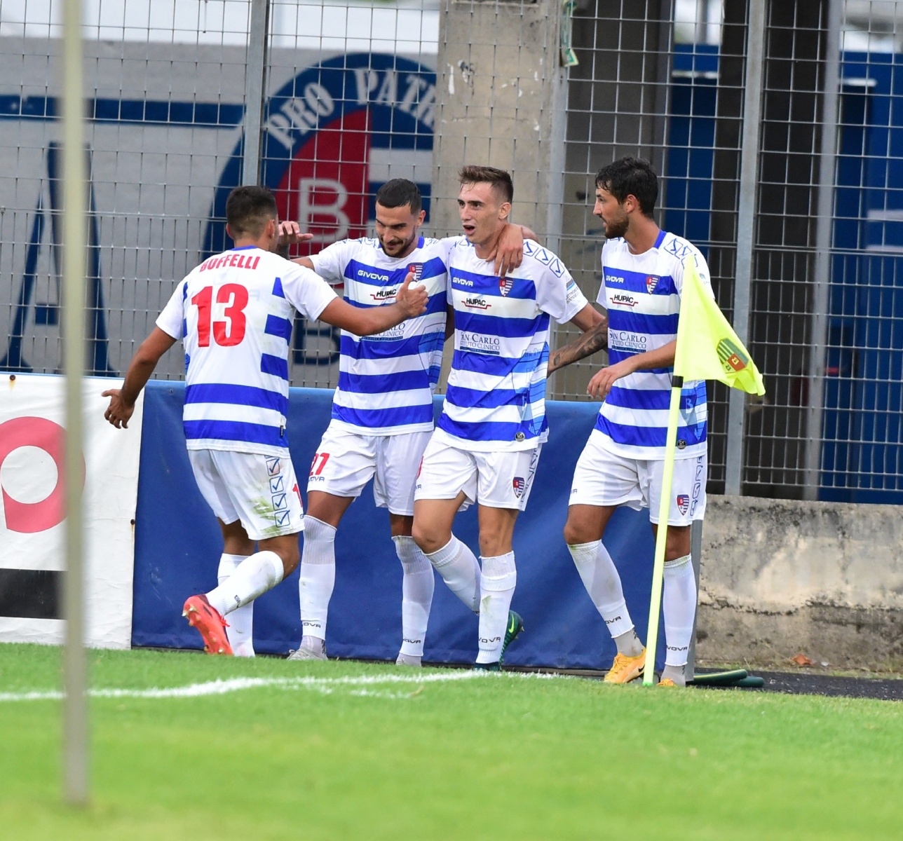 BUSTO ARSIZIO PRO PATRIA ARZIGNANO CALCIO NELLA FOTO ESULTANZA LOMBARDONI