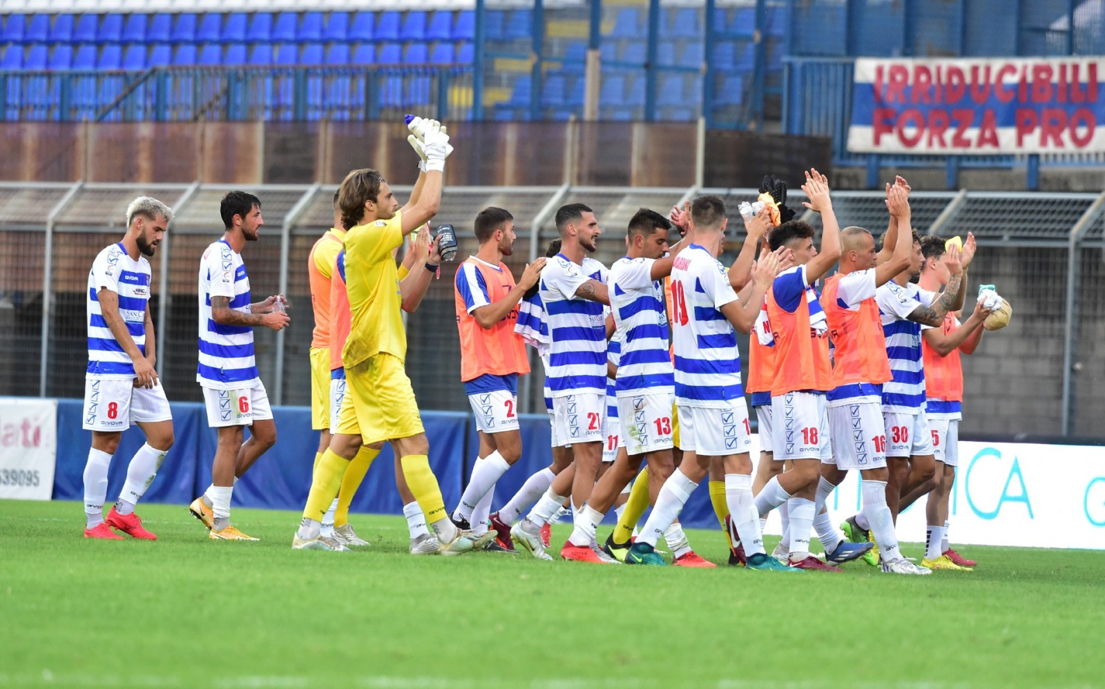 BUSTO ARSIZIO PRO PATRIA ARZIGNANO CALCIO NELLA FOTO FINE PARTITA