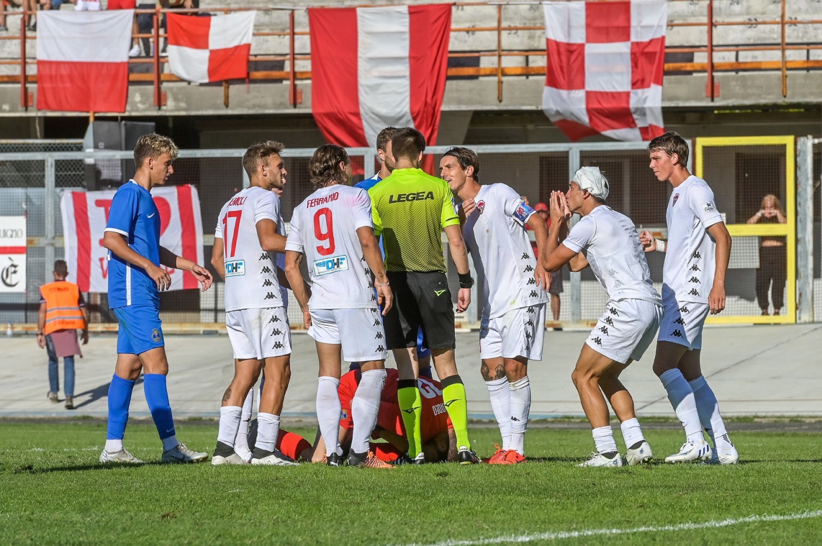 VARESE CALCIO SERIE D CITTA’ DI VARESE VS. SEREGNO NELLA FOTO DELUSIONE VARESE