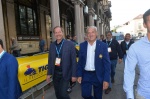 VARESE TRE VALLI VARESINE 2022 NELLA FOTO RENZO OLDANI CON CRISTIAN PRUDHOMME PRESIDENTE TOUR DE FRANCE