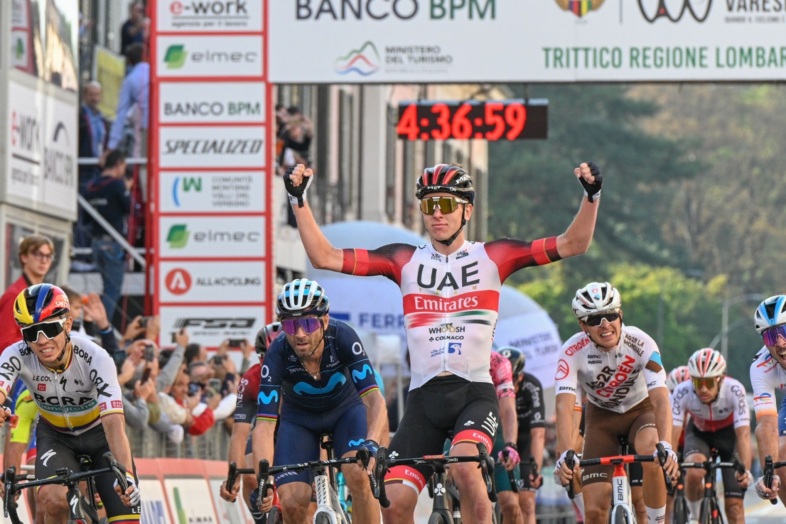 CICLISMO 101ESIMA EDIZIONE TRA VALLI VARESINE 2022 IL VINCITORE TADEJ POGACAR