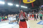 VARESE BASKET OPENJOBMETIS VARESE-TRENTO NELLA FOTO JOHNSON ESCE A FINE PARTITA