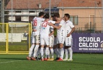 VENEGONO SUPERIORE CALCIO SERIE D COPPA ITALIA VARESINA VS. CITTA’ DI VARESE NELLA FOTO ESULTANZA VARESE