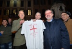VARESE FESTA 30� ANNIVERSARIO LEGA NORD IN PIAZZA PODESTA' E SEDE STORICA CON BOSSI LEONI E MARONI
