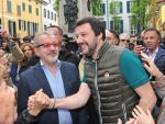 VARESE MATTEO SALVINI CON ROBERTO MARONI