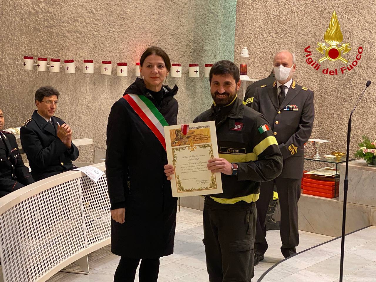 Vigili del fuoco Varese - Celebrazioni Santa Barbara
