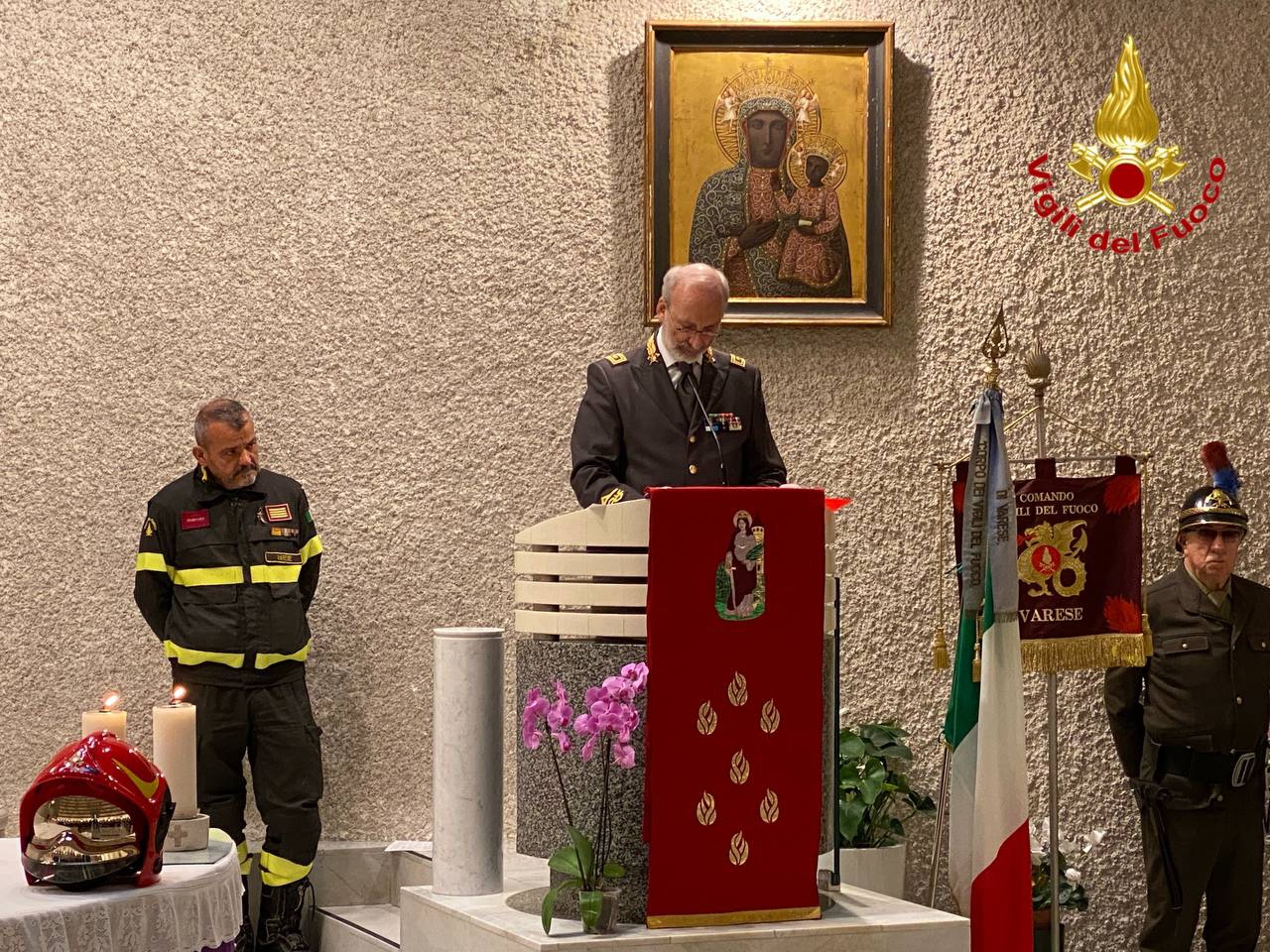 Vigili del fuoco Varese - Celebrazioni Santa Barbara
