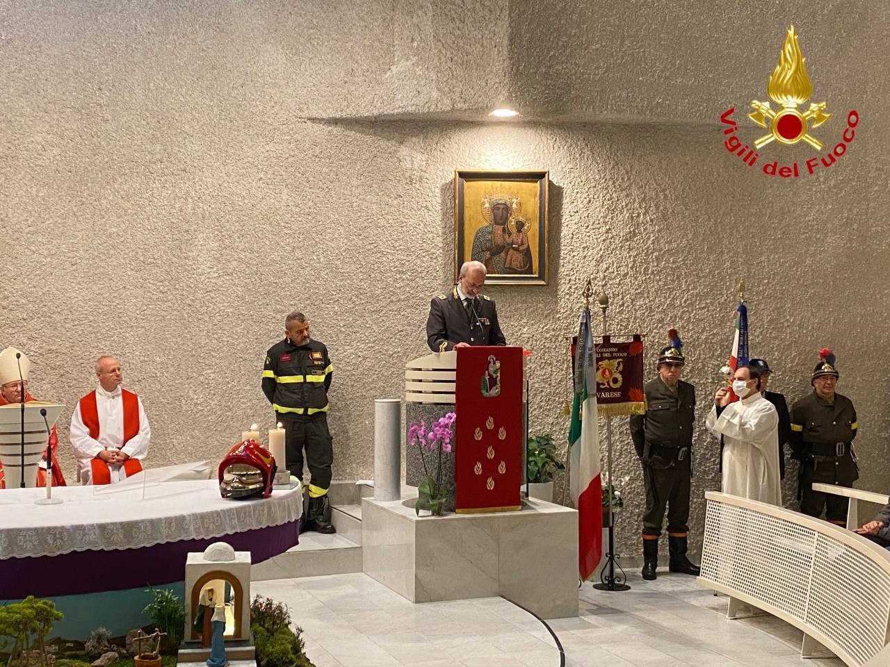Vigili del fuoco Varese - Celebrazioni Santa Barbara