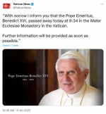 BENEDETTO II E' MORTOi