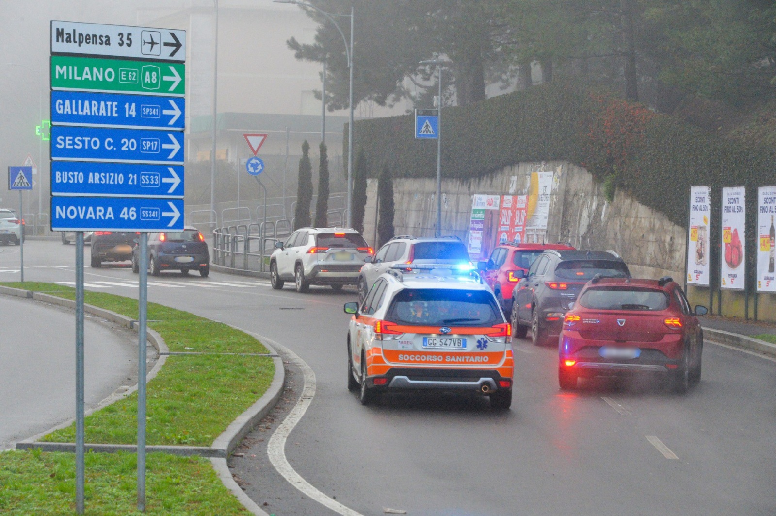 VARESE DISAGIO E TRAFFICO TRA VIA GASPAROTTO E LARGO FLAIANO PER CHIUSURA BRETELLA AUTOSTRADA