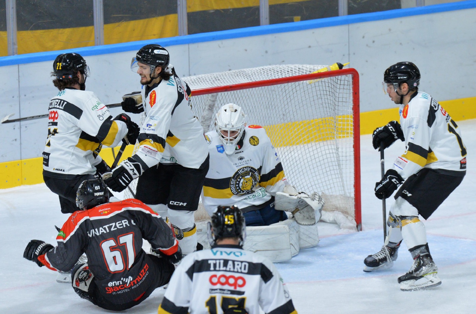 VARESE. HOCKEY. COPPA ITALIA. FINALS FOUR. FINALE HCMV VARESE HOCKEY - SV KALTERN ROTHOBLASS CALDARO NELLA FOTO PERLA