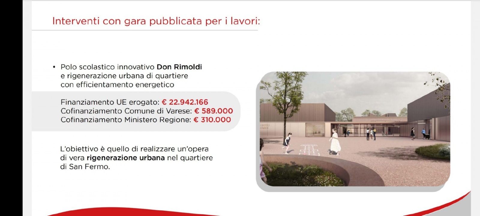 Opere pubbliche Comune di Varese