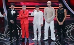 The five finalists on stage at the Ariston theatre during the 73rd Sanremo Italian Song Festival, in Sanremo, Italy, 11 February 2023. The music festival will run from 07 to 11 February 2023. ANSA/ETTORE FERRARI