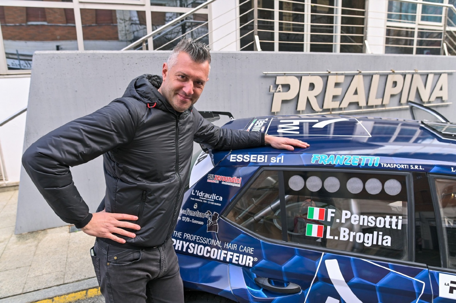 VARESE PRESENTAZIONE MACCHINA RALLY PREALPINA 2023 NELLA FOTO PENSOTTI