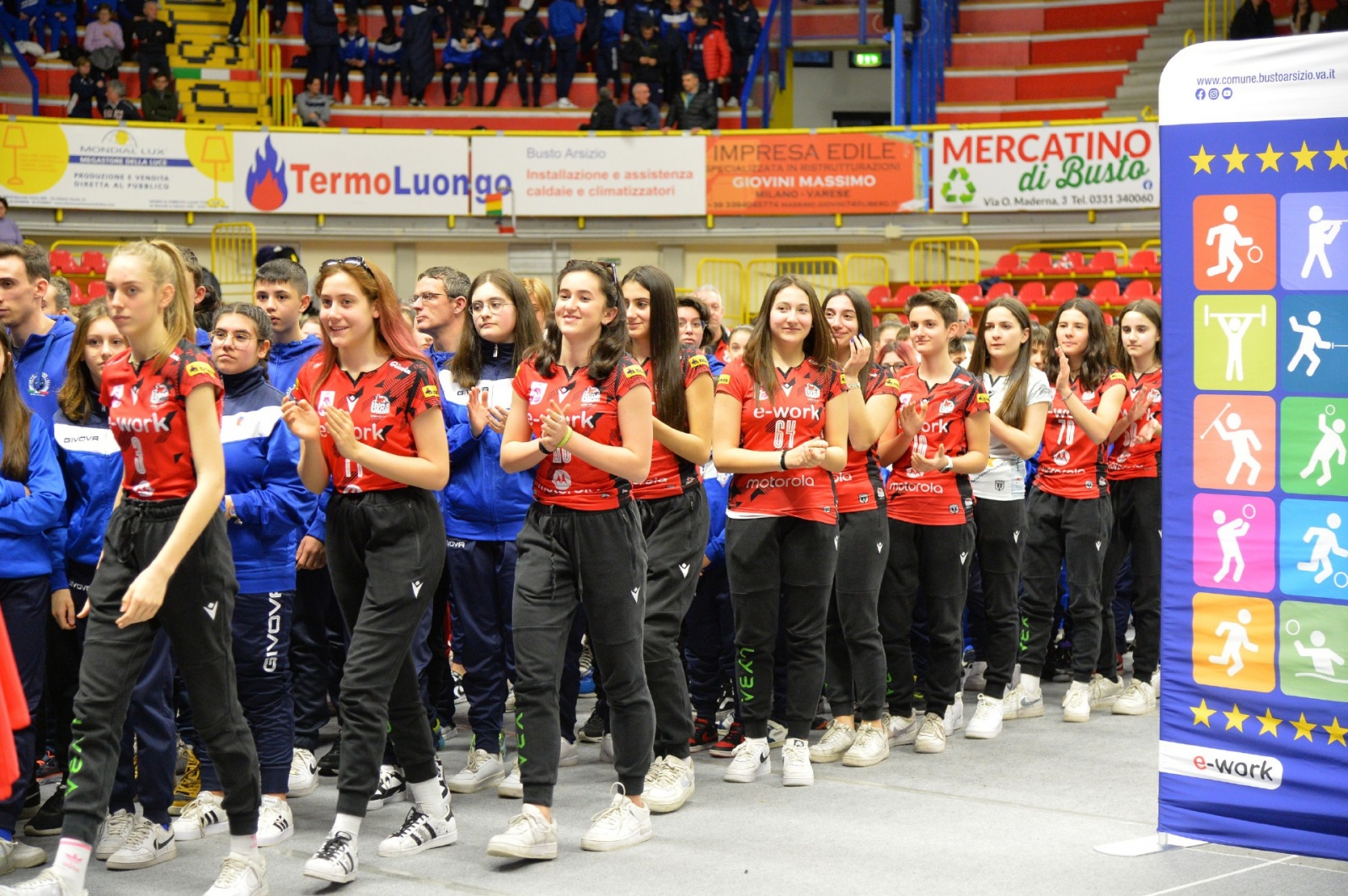 BUSTO ARSIZIO CERIMONIA DI APERTURA BUSTO CITTAÕ EUROPEA DELLO SPORT