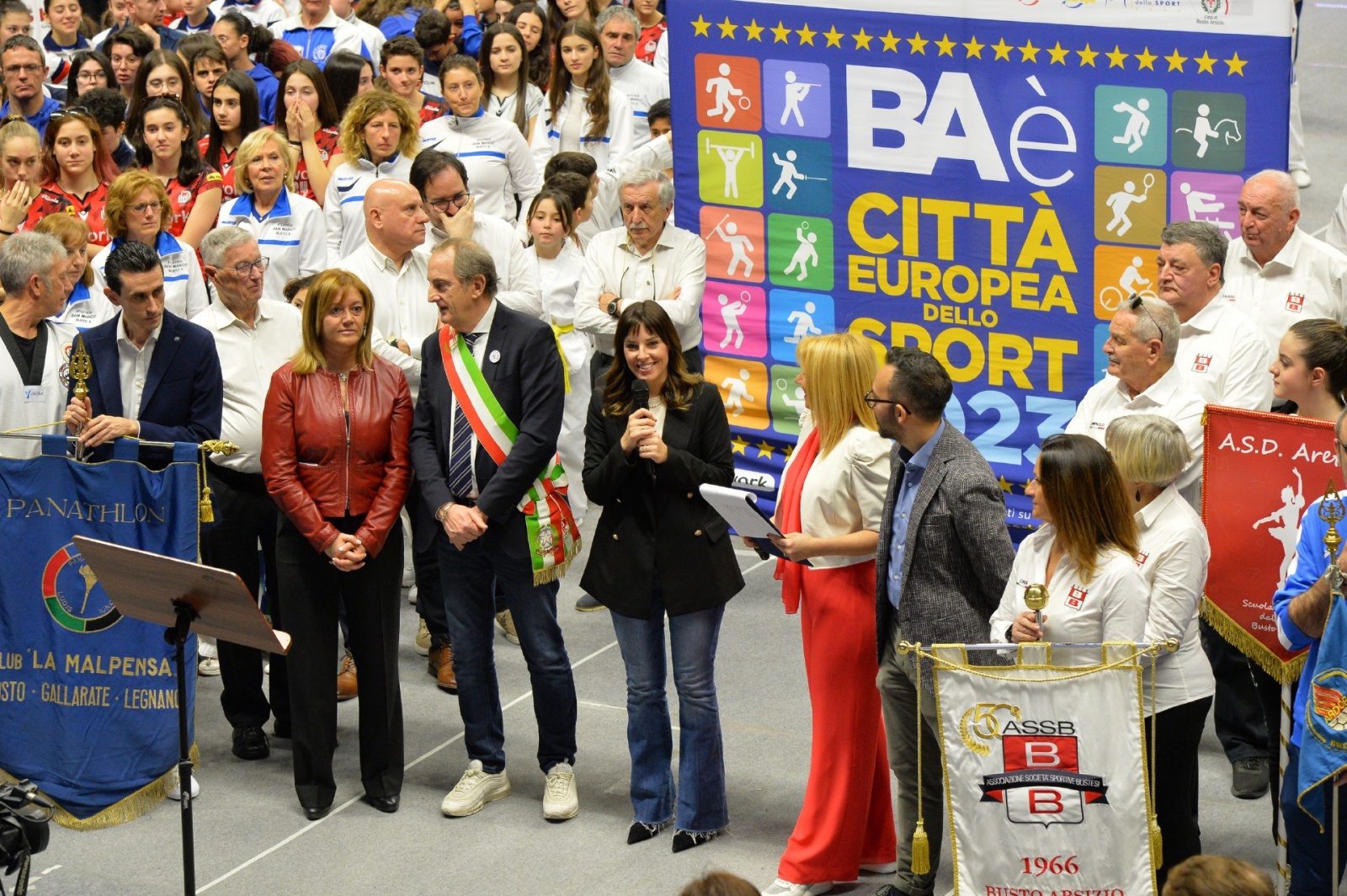 BUSTO ARSIZIO CERIMONIA DI APERTURA BUSTO CITTAÕ EUROPEA DELLO SPORT