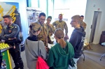VARESE. SEMINARIO MATCHING SCUOLA IMPRESA VILLE PONTI NELLA FOTO STAND ESERCITO