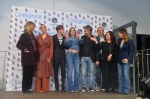 BUSTO ARSIZIO. BAFF 2023. ALCUNI DEI PROTAGONISTI DELLA SERIE ÒMARE FUORIÓ OSPITI DELLA SERATA INCONTRANO IL PUBBLICO NELLA FOTO LUCREZIA GUIDONE, DOMENICO CUOMO, VINCENZO FERRERA E CLARA SOCCINI CON PAOLA POLI, EMANUELE ANTONELLI, MANUELA MAFFIOLI E ISAB