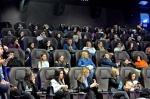 BUSTO ARSIZIO. BAFF 2023. ALCUNI DEI PROTAGONISTI DELLA SERIE “MARE FUORI” OSPITI DELLA SERATA INCONTRANO IL PUBBLICO NELLA FOTO PUBBLICO IN SALA