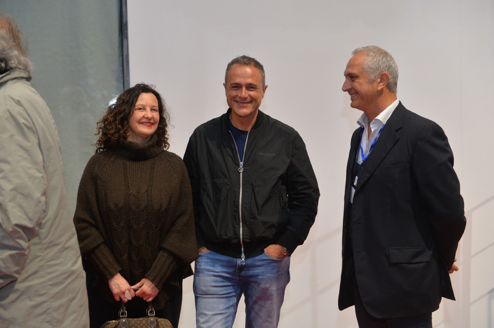 BUSTO ARSIZIO. BAFF 2023. ALCUNI DEI PROTAGONISTI DELLA SERIE ÒMARE FUORIÓ OSPITI DELLA SERATA INCONTRANO IL PUBBLICO NELLA FOTO MANUELA MAFFIOLI E MARCO REGUZZONI