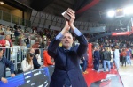 VARESE. BASKET LBA. OPENJOBMETIS VARESE-HAPPY CASA BRINDISI NELLA FOTO FINALE ESULTANZA ARCIERI
