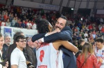 VARESE. BASKET LBA. OPENJOBMETIS VARESE-HAPPY CASA BRINDISI NELLA FOTO FINALE ESULTANZA BRASE WOLDETENSAE