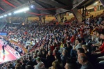 VARESE. BASKET LBA. OPENJOBMETIS VARESE-HAPPY CASA BRINDISI NELLA FOTO TRIBUNA TIFOSI