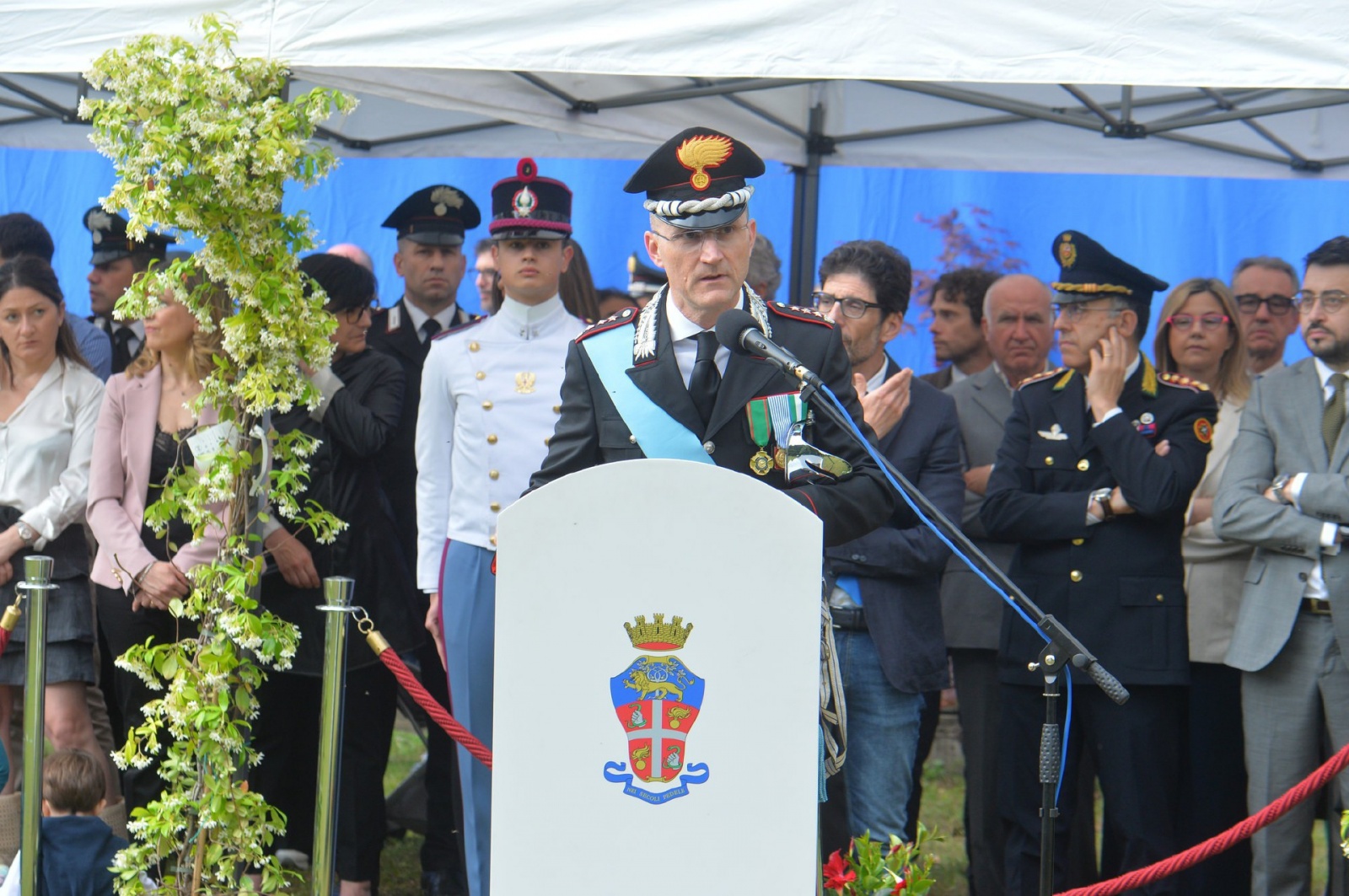 VARESE. FESTA ARMA DEI CARABINIERI 2023 NELLA FOTO COLONNELLO GIANLUCA PIASENTIN