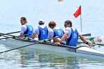 VARESE. SECONDA TAPPA COPPA DEL MONDO CANOTTAGGIO SENIOR 2023, SCHIRANNA. FINALI E PREMIAZIONI NELLA FOTO QUATTRO DI COPPIA MASCHILE NICOLO’ CARUCCI MEDAGLIA D’ARGENTO