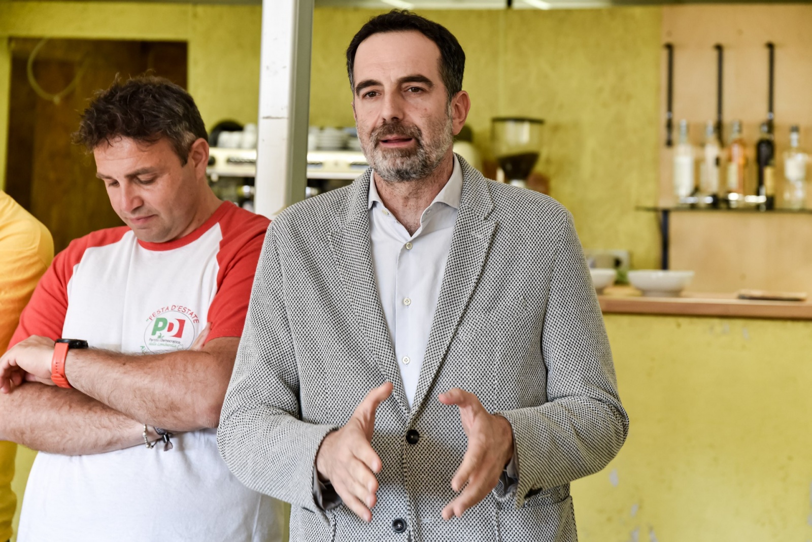 SCHIRANNA PRESENTAZIONE INAUGURAZIONE FESTA DELL'UNITÀ 2023 NELLA FOTO ALESSANDRO ALFIERI