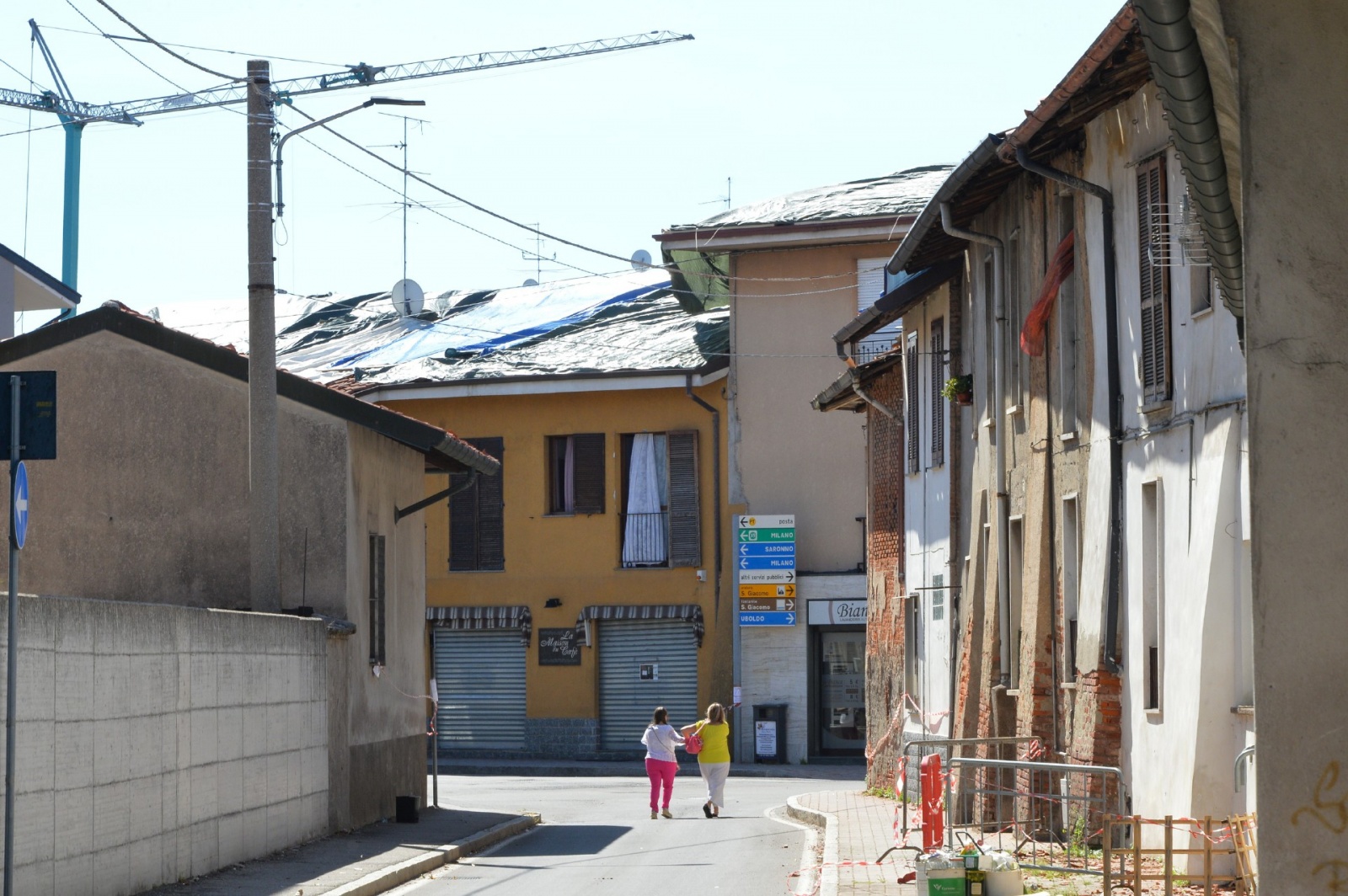 GERENZANO DANNI A TETTI EDIFICI AUTO CAUSATI DAL MALTEMPO GRANDINATA