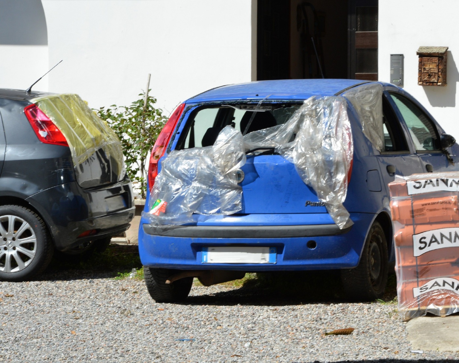 GERENZANO DANNI A TETTI EDIFICI AUTO CAUSATI DAL MALTEMPO GRANDINATA