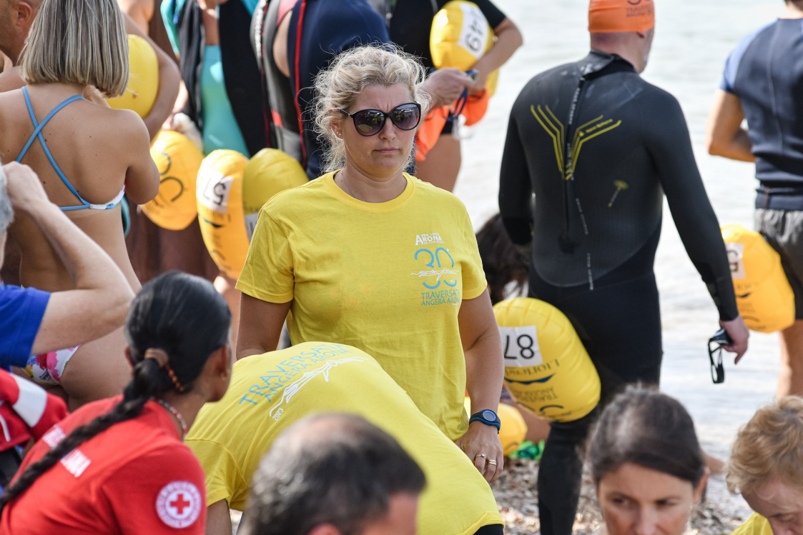 LIDO DI ANGERA NELLA FOTO TRAVERSATA ANGERA-ARONA 2023