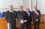 VARESE. ONORIFICENZE REPUBBLICA ITALIANA 2023 A VILLA RECALCATI CON PREFETTO SALVATORE PASQUARIELLO NELLA FOTO CAVALIERE APPUNTATO SCELTO Q.S. CARABINIERI PASQUALE MONACO