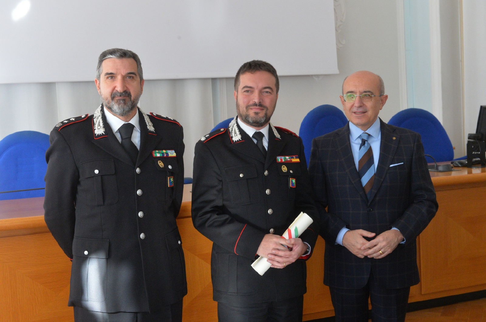 VARESE. ONORIFICENZE REPUBBLICA ITALIANA 2023 A VILLA RECALCATI CON PREFETTO SALVATORE PASQUARIELLO NELLA FOTO CAVALIERE MAGGIORE CARABINIERI PIETRO FRANCESCO LAGHEZZA