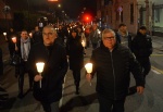 BUSTO ARSIZIO. CORTEO FIACCOLATA DA VIALE PIEMONTE PER LE VIE DEL CENTRO CONTRO VIOLENZA DONNE CON SINDACO ANTONELLI, SINDACO BELLARIA, ISABELLA TOVAGLIERI