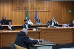 VARESE UDIENZA PROCESSO SERGIO DOMENICHINI OMICIDA DI CARMELA FABOZZI - TRIBUNALE VARESE NELLA FOTO LA CORTE