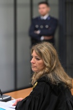 VARESE UDIENZA PROCESSO SERGIO DOMENICHINI OMICIDA DI CARMELA FABOZZI - TRIBUNALE VARESE NELLA FOTO FRANCESCA CERRI