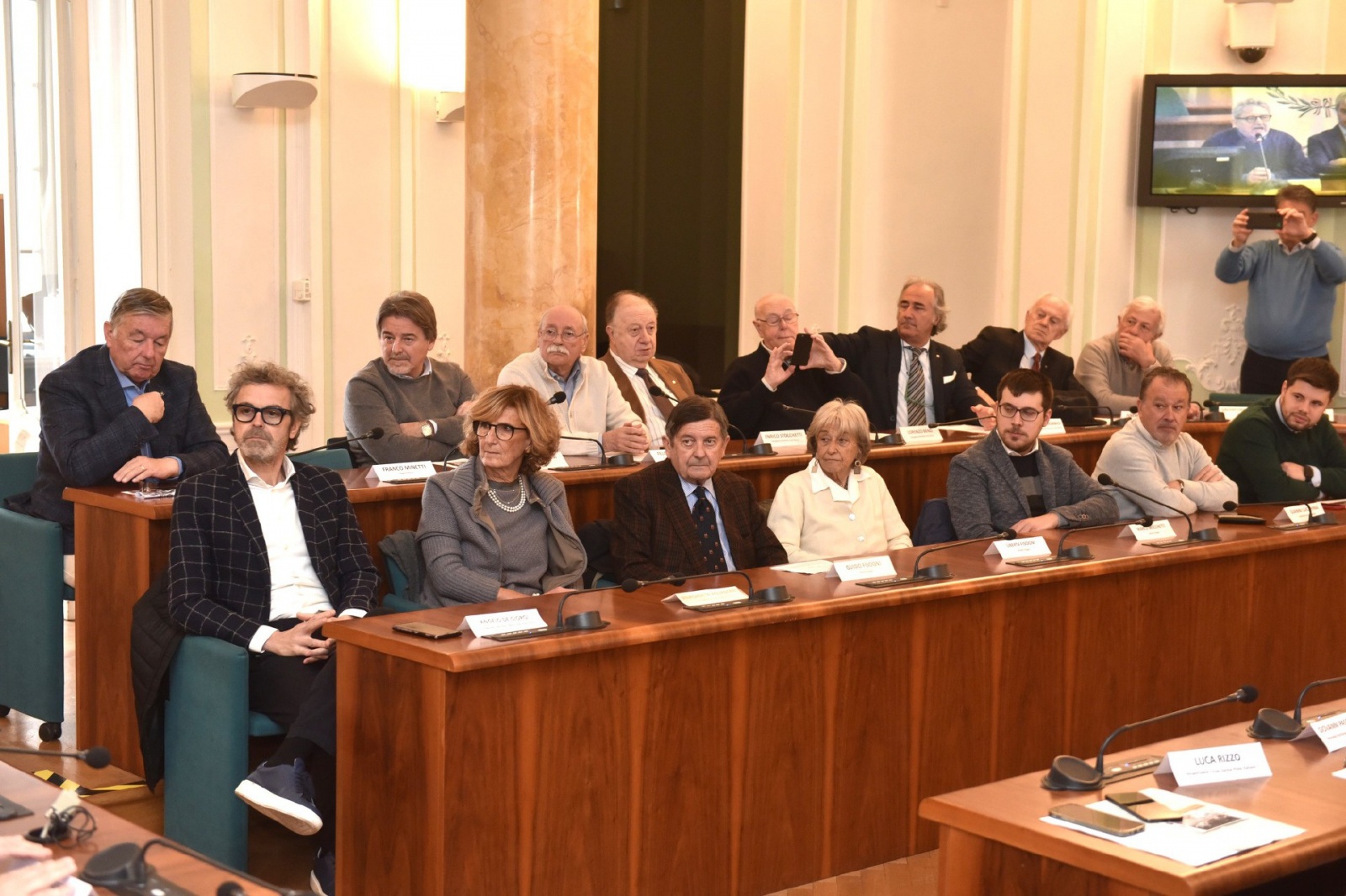 VARESE. CONFERENZA STAMPA EVENTO CELEBRATIVO AUTOSTRADA DEI LAGHI PRESSO VILLA RECALCATI NELLA FOTO